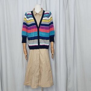 Lane Bryant Colorful Striped Cardigan